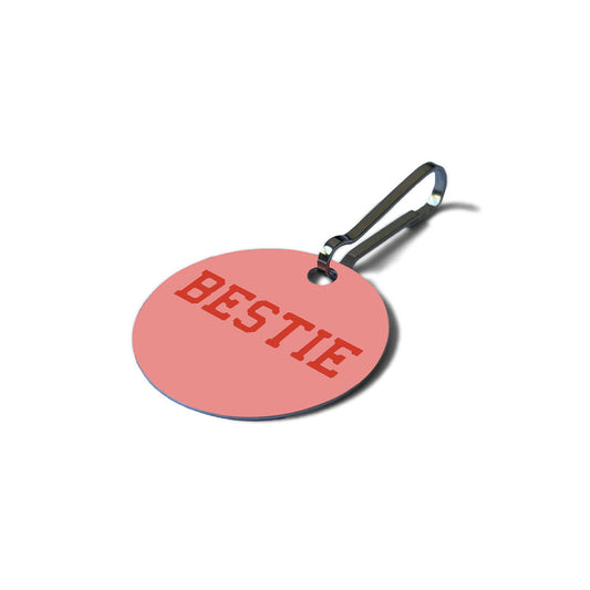 Bestie Pink Pet Dog Charm Tag