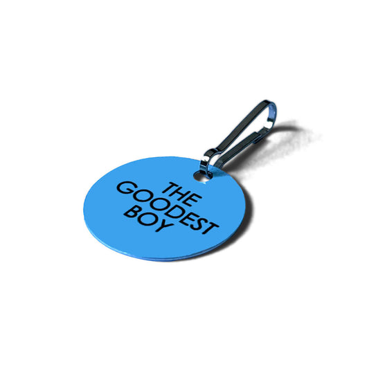 The Goodest Boy Blue Pet Dog Charm Tag