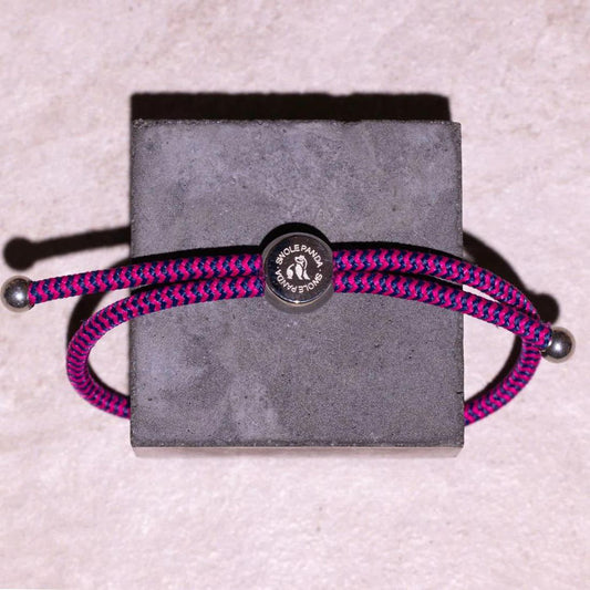 Rope Bracelet - Rich Pink Zig Zag