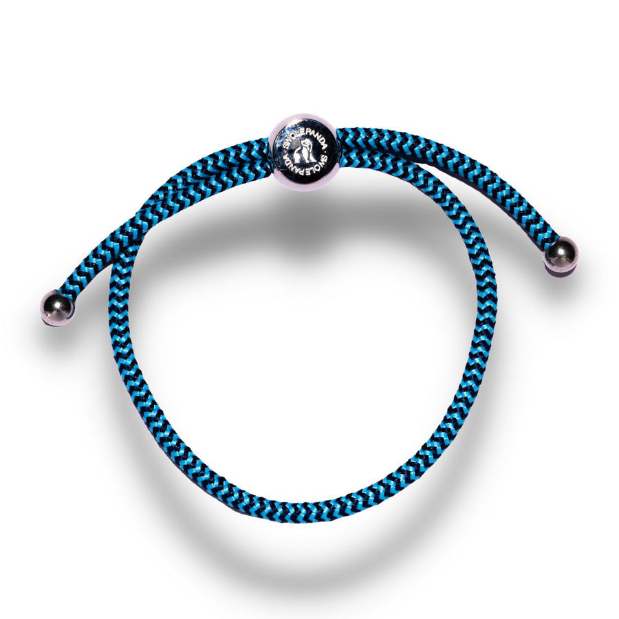 Rope Bracelet - Sky Blue Zig Zag