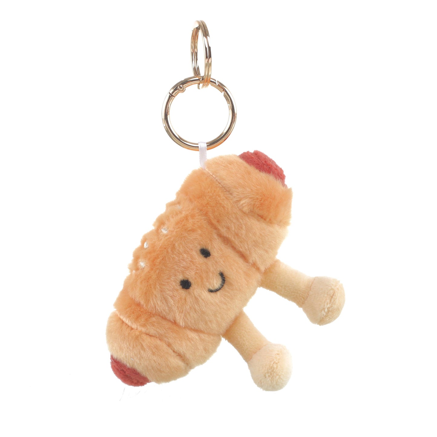 Plush Sausage Roll Bag Charm