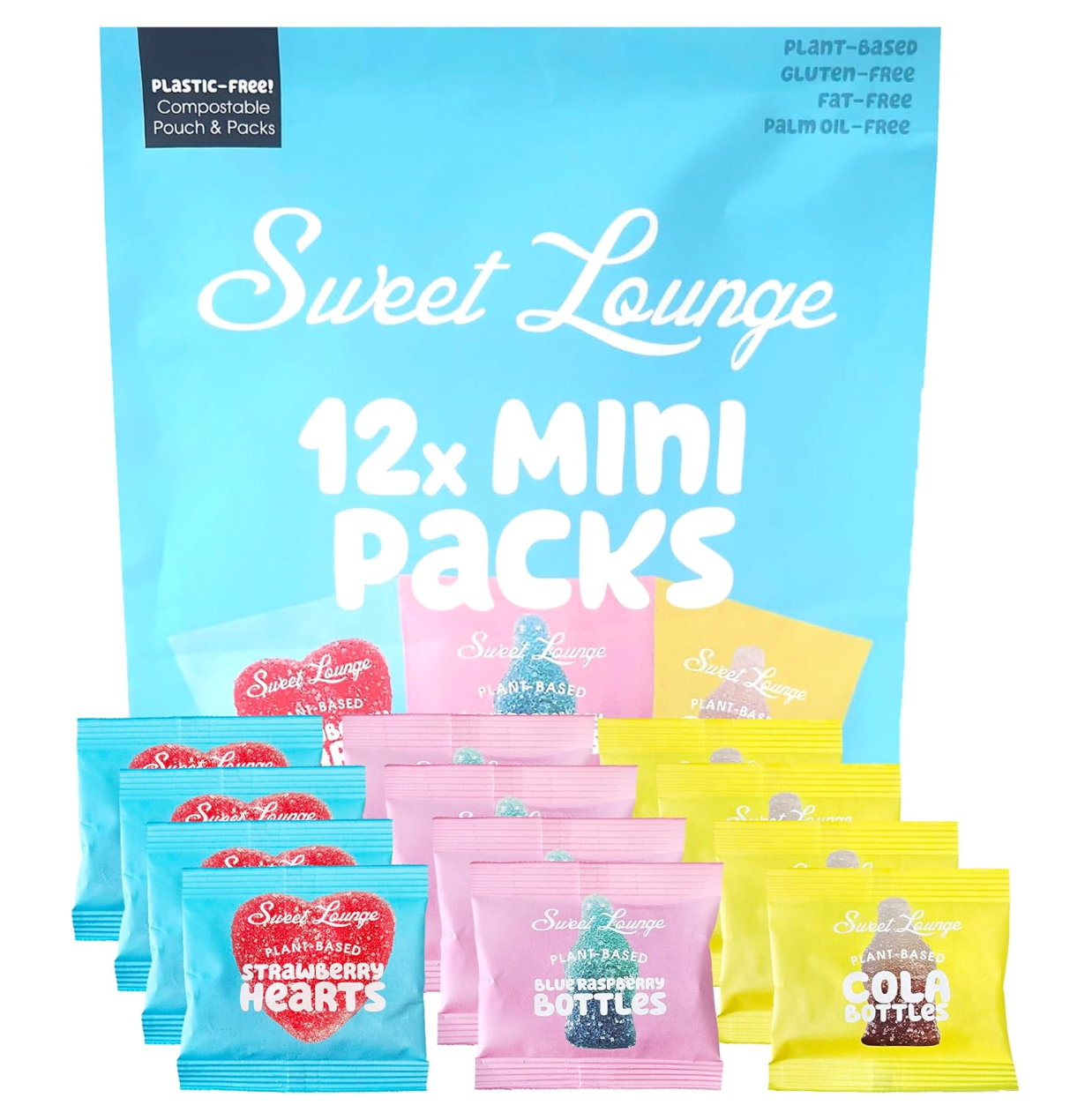 Plant-Based Gummy Mix - 12x Mini Packs. Multipack Pouch
