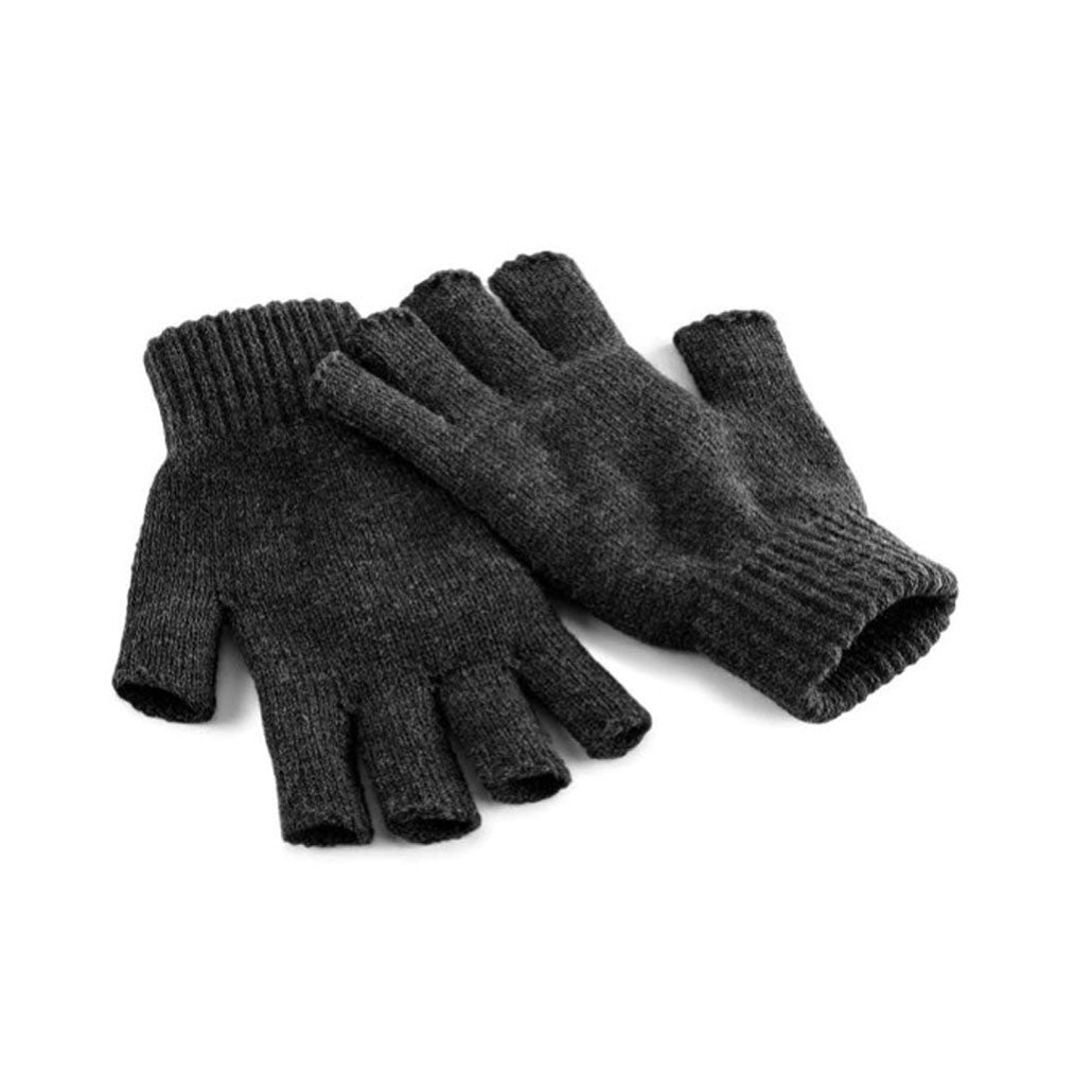 Beechfield - Fingerless Gloves: Charcoal