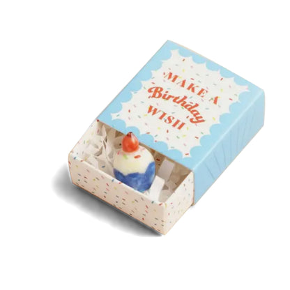 Tiny Matchbox Ceramic Tokens: Birthday Cake