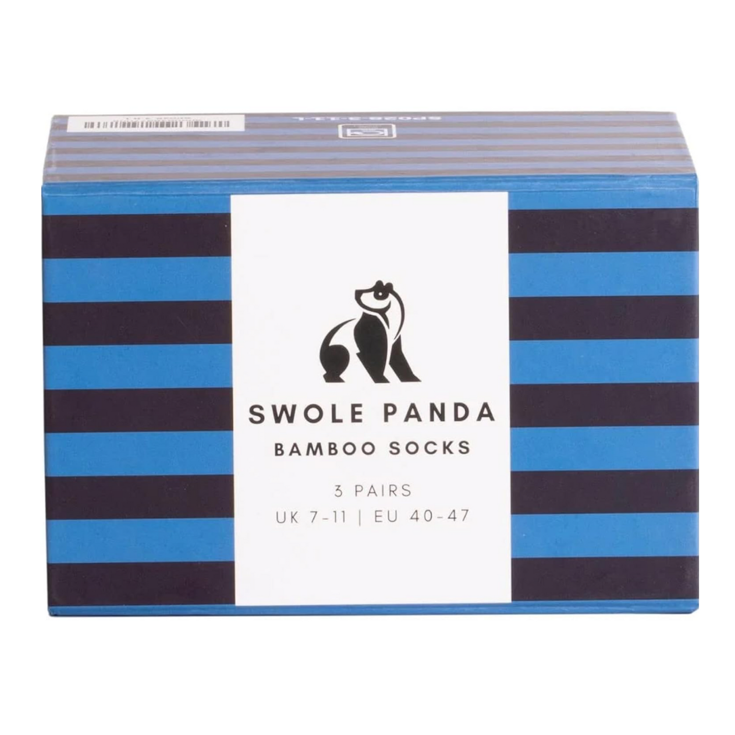 Blue Stripe Sock Box - 3 Pairs of Bamboo Socks (His)