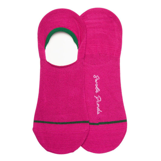 Cerise 'No Show' Bamboo Socks