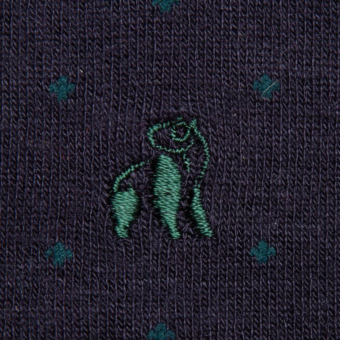 Spotted Navy Bamboo Socks
