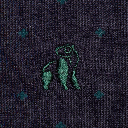 Spotted Navy Bamboo Socks