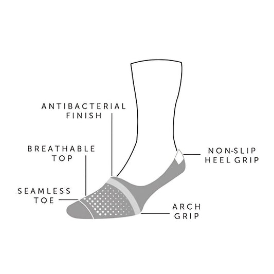 Cerise 'No Show' Bamboo Socks