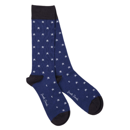 Star Christmas Sock Box - 1 Pair of Bamboo Socks (His)