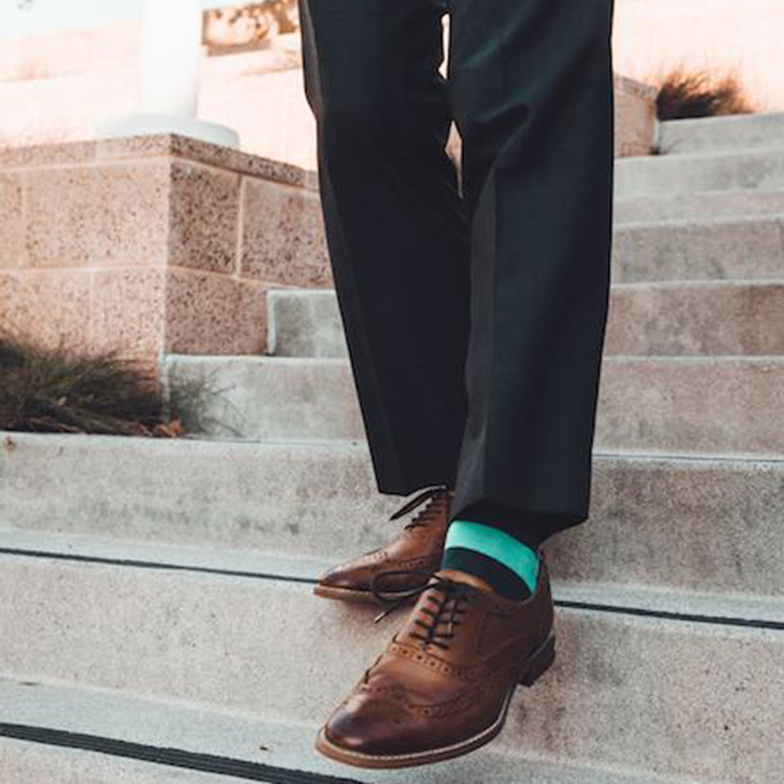 Lime Green Striped Bamboo Socks