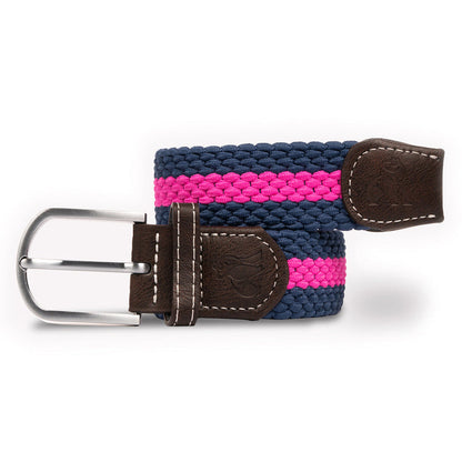 Woven Belt - Blue / Rich Pink Stripe
