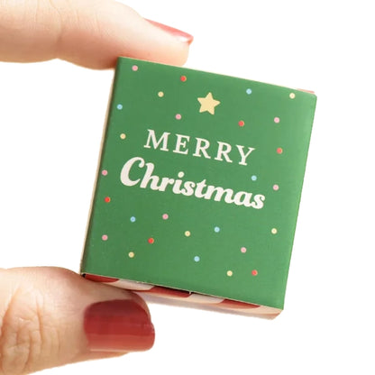 Tiny Matchbox Ceramic Tokens: Christmas Tree