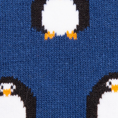 Navy Penguin Bamboo Socks