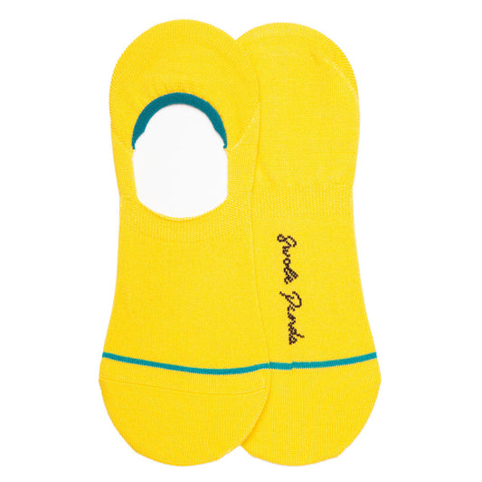 Neon Yellow 'No Show' Bamboo Socks