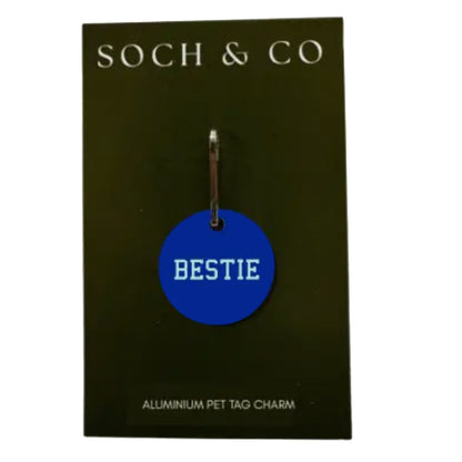 Bestie Blue Pet Dog Charm Tag