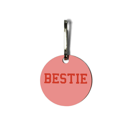 Bestie Pink Pet Dog Charm Tag