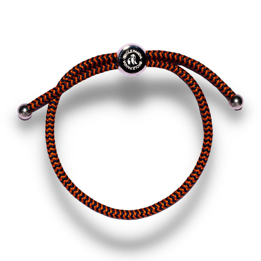 Rope Bracelet - Blue and Orange ZigZag