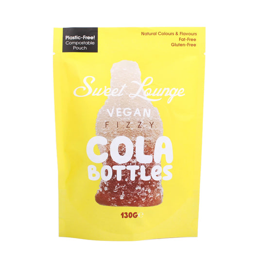 Vegan Fizzy Cola Bottles (Plastic-free) 130g