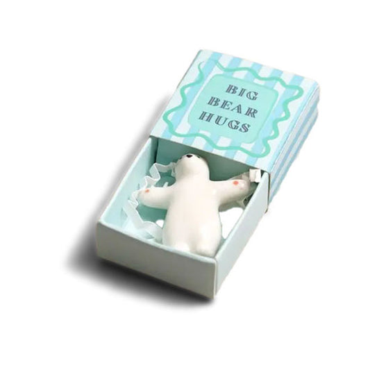 Tiny Matchbox Ceramic Token: Bear