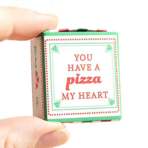 Tiny Matchbox Ceramic Token: Pizza