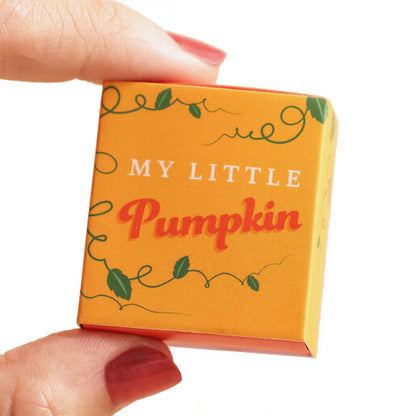 Tiny Matchbox Ceramic Token: Pumpkin